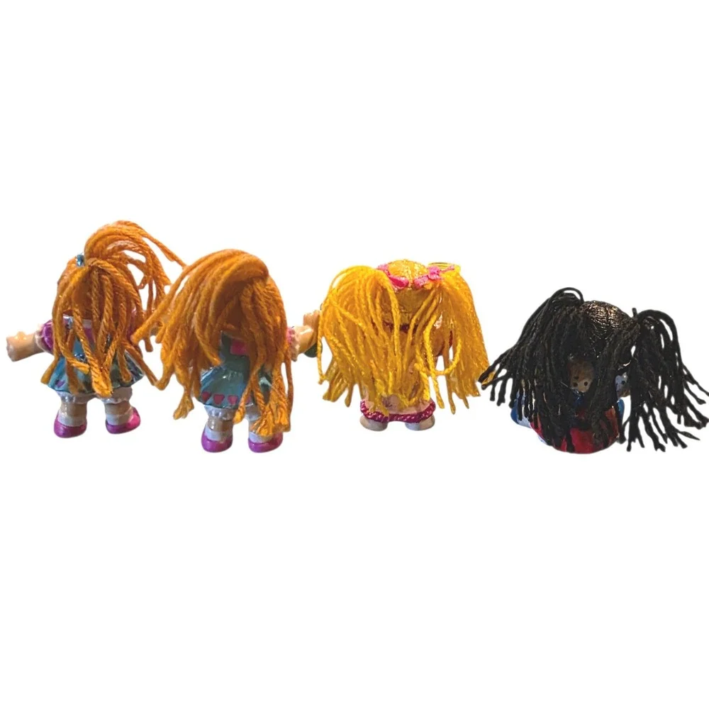Vintage Cabbage Patch‎ Kids Mini Figurines 1985 4 Piece Set CPK